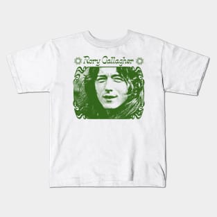 Rory Gallagher /// Retro Tribute Fanart Design Kids T-Shirt